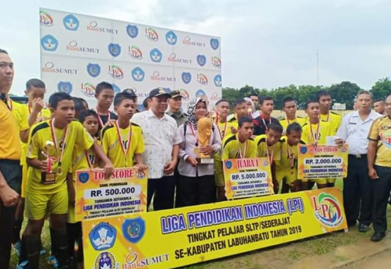 LPI 2019, SMPN 1 Rantau Selatan Boyong Piala Bergilir