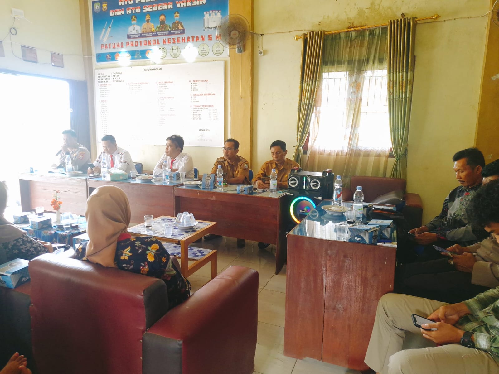 Poto sambutan sosialisasi hukum