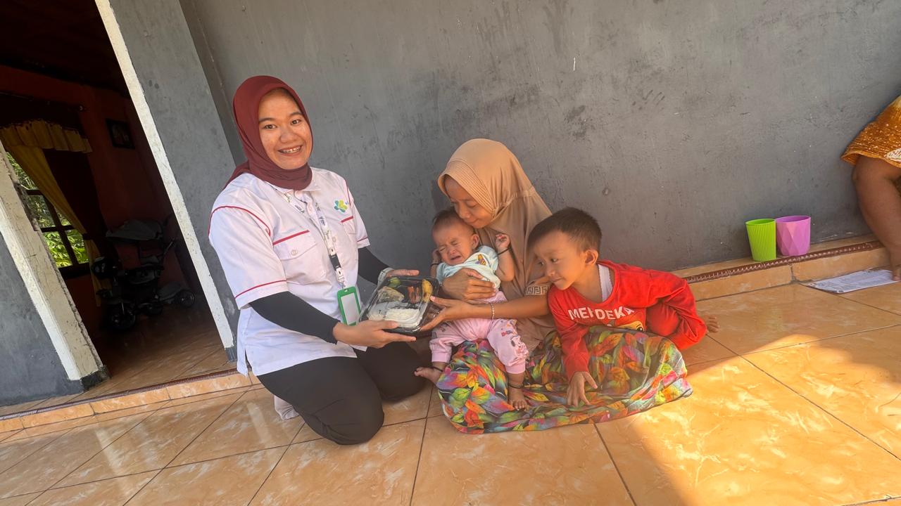 Penyaluran makan tambahan puskesmas tetap