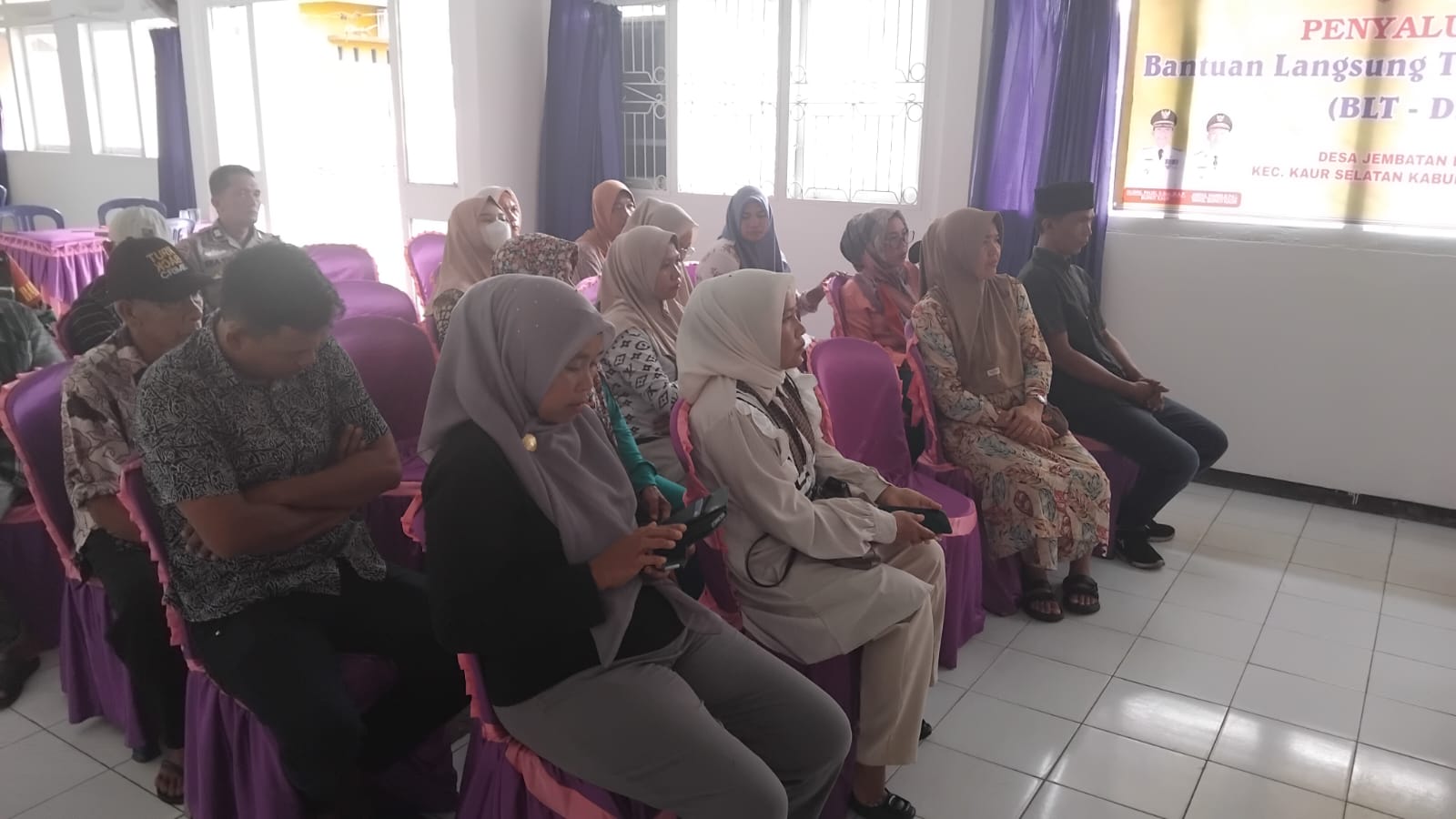 Poto Saat arahan pembagian BLT DD