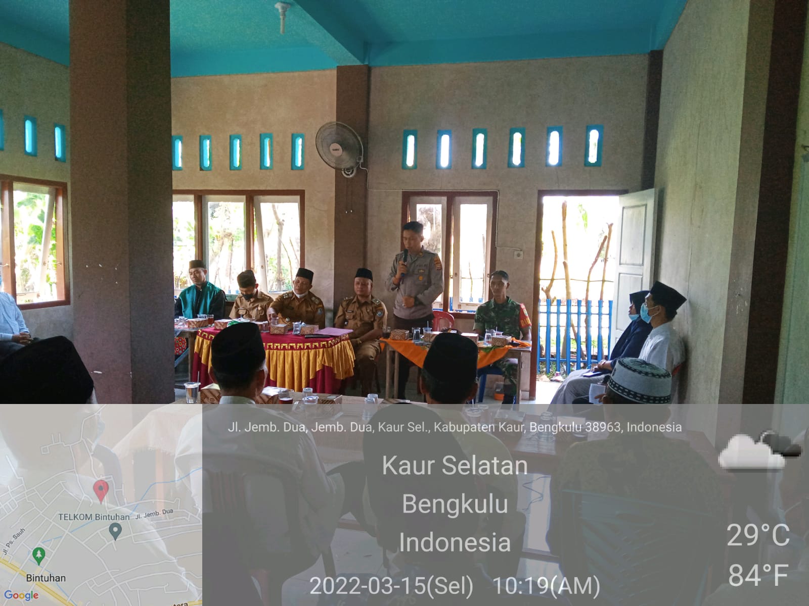 sambutan Kapolsek