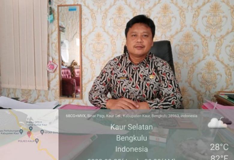 Plt. Kadis PM-PTSP Kab Kaur, Saryoto, S.Sos.
